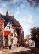 unknow artist European city landscape, street landsacpe, construction, frontstore, building and architecture. 178 china oil painting artist